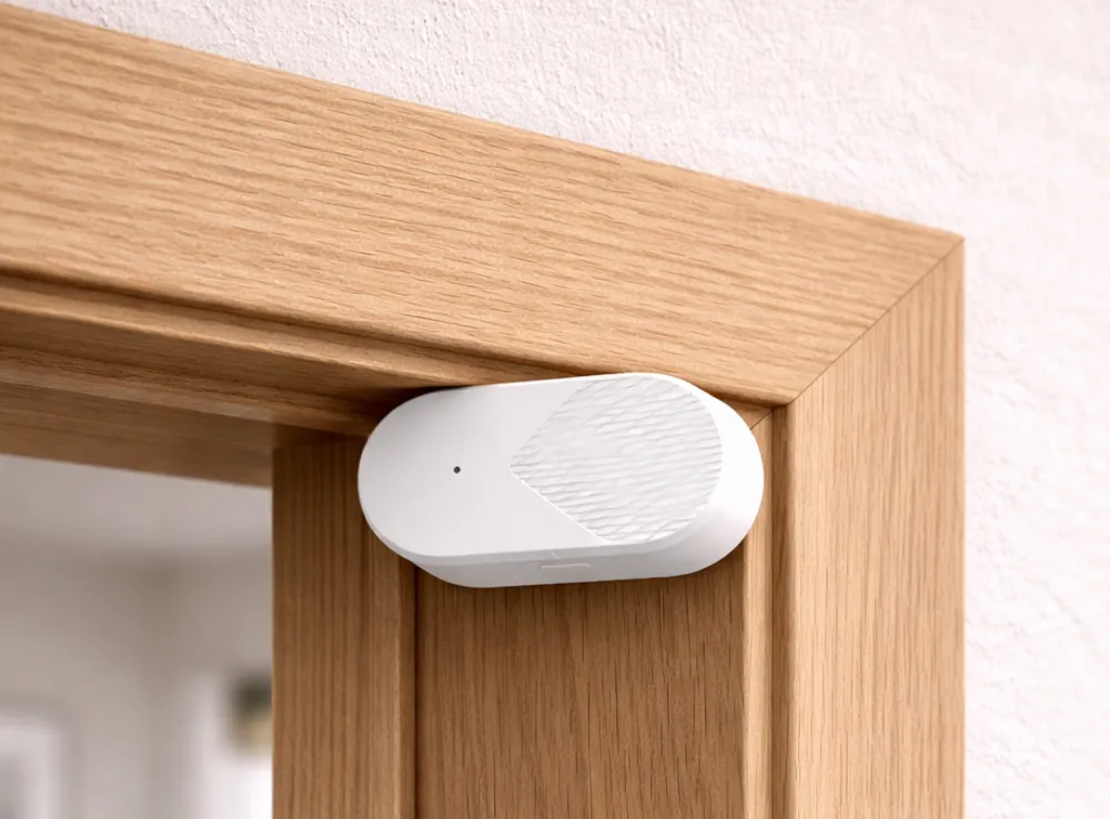 A sensor on a door frame